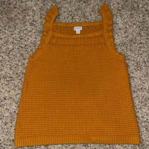 J. Crew Women’s Ruffle Trim Tank Top | Medium